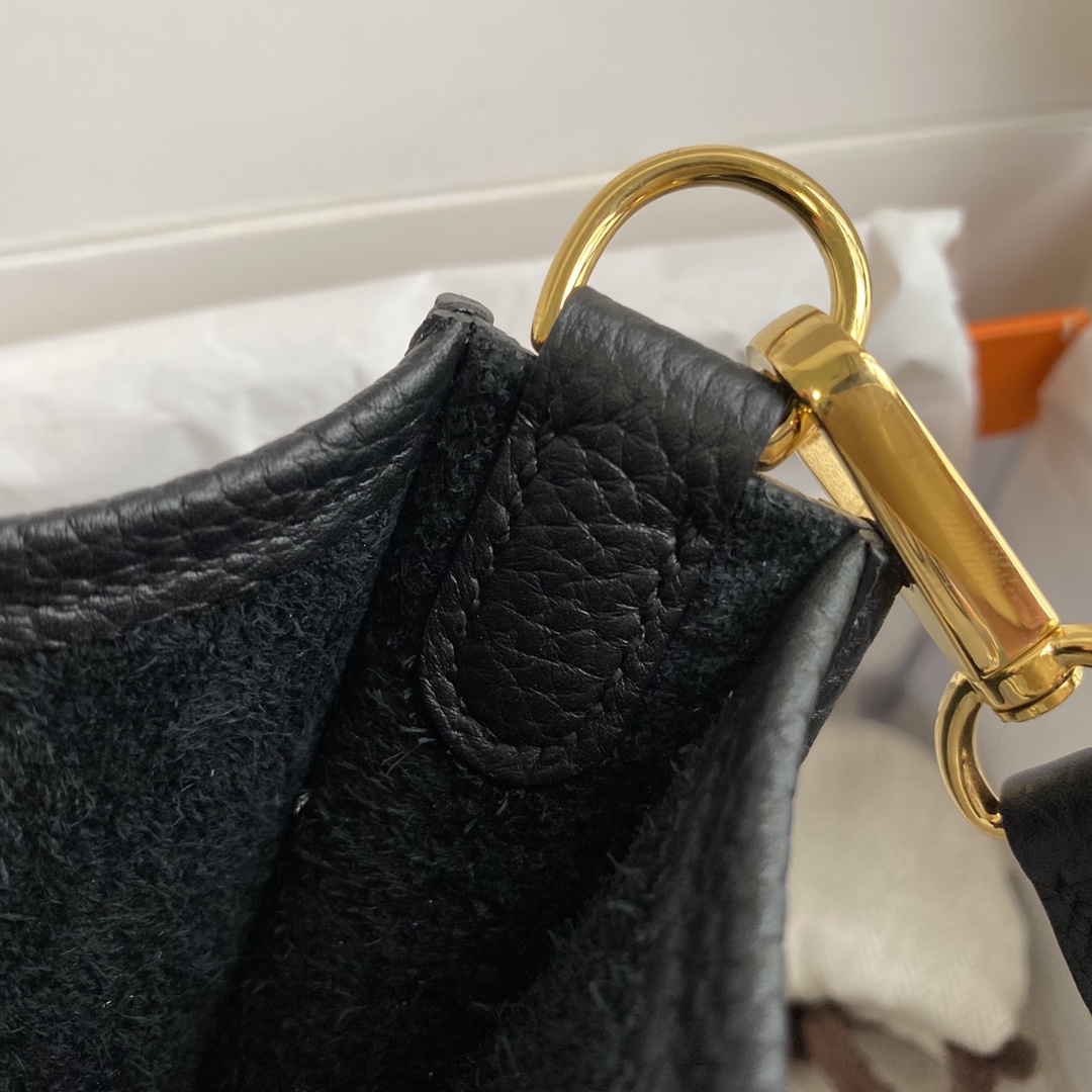 에르메스 미니 에블린16 블랙 금장